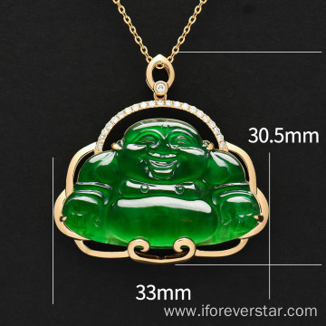 Maitreya buddha jade gemstone jewelry